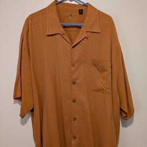 Eagle Dry Goods 100% Silk Short Sleeve Men's Shirt 2XL